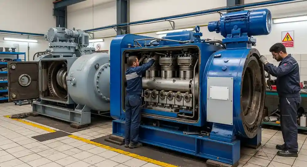 تعمیر کمپرسور پیستونی و اسکرو